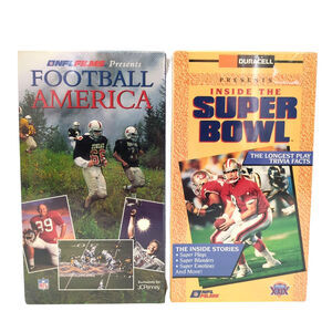 NFL Sealed VHS Lot: Inside the Super Bowl (Duracell) & Football America NEW
